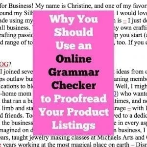 How to Polish Your Listings with Free Grammar Checkers - Great for Etsy shop owners, craft business websites, and online Silhouette and Cricut business owners - by cuttingforbusiness.com