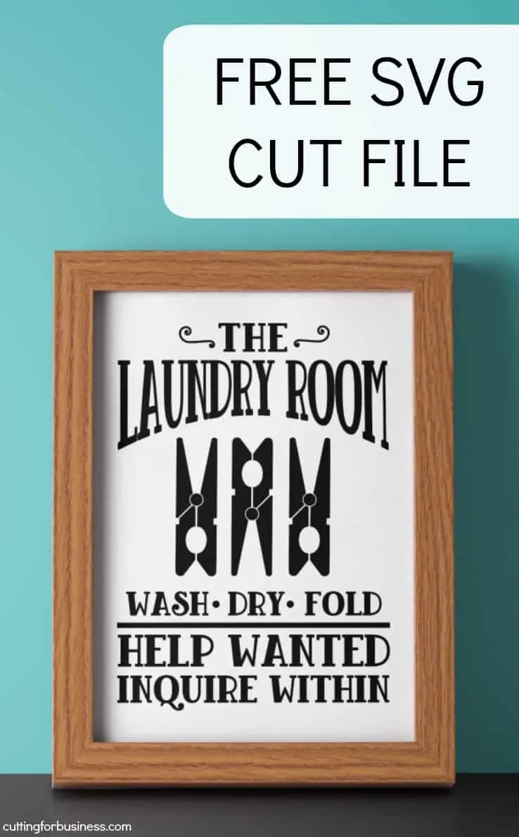 Free Laundry Room Cut Files - Special Heart Studio