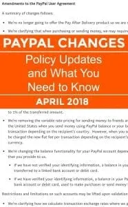 Paypal Policy Updates You Need to Know - April 2018 - A must read for Silhouette Portrait or Cameo and Cricut Explore or Maker small business owners - by cuttingforbusiness.com