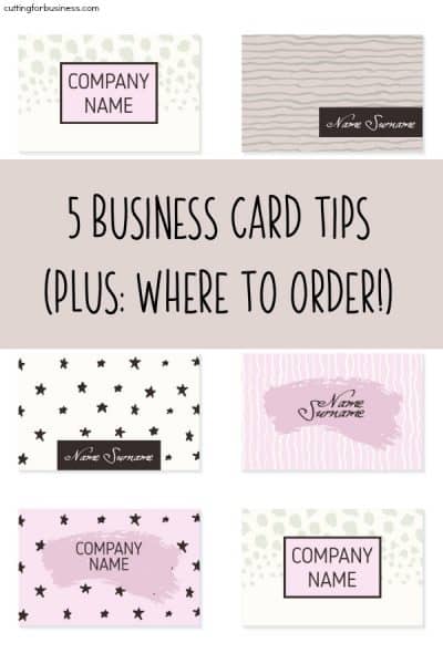 5 Business Card Tips + Where to Order Business Cards for Your Craft ...