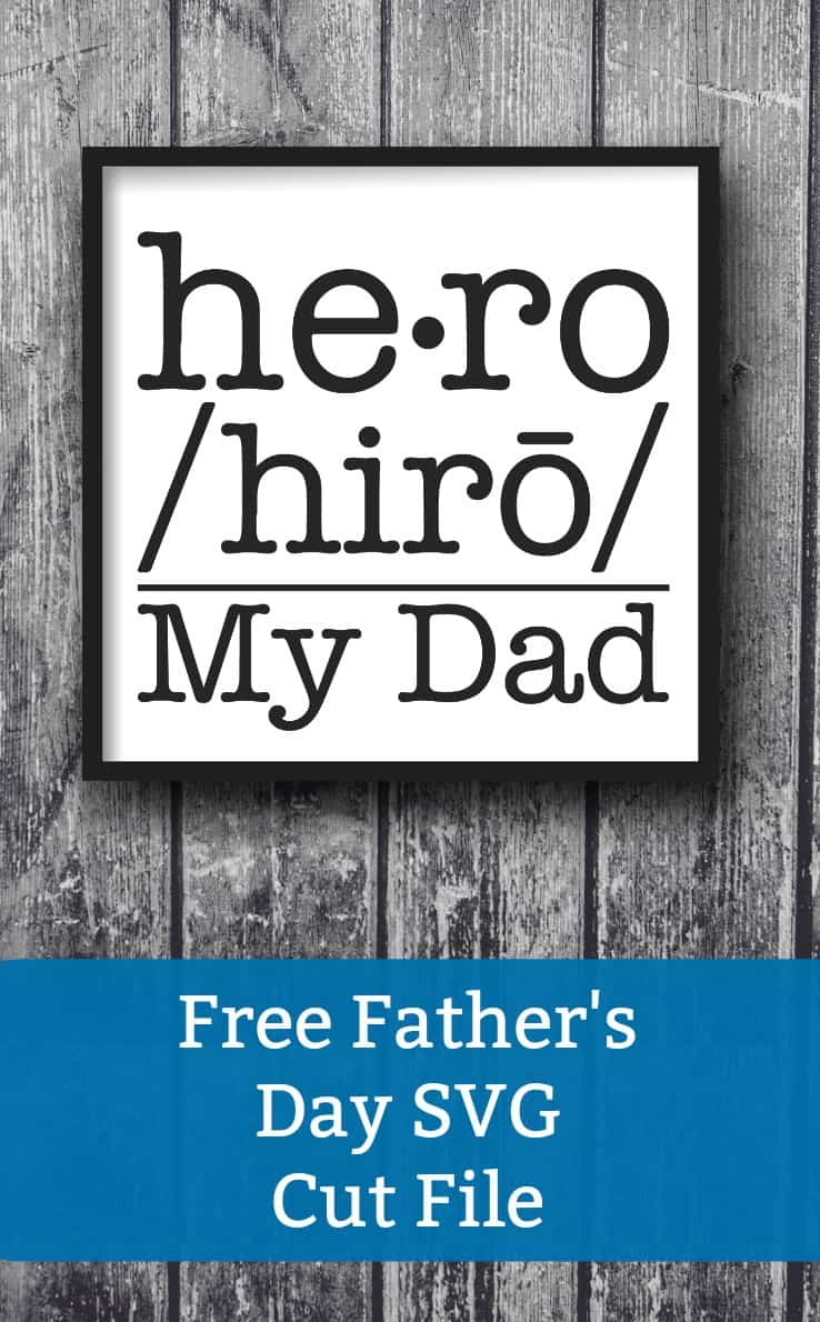 Free Father's Day SVG Cut File for Silhouette Portrait or Cameo and Cricut Explore or Maker - by cuttingforbusiness.com