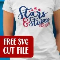 Free Stars & Stripes Patriotic SVG Cut File - July 4th - Memorial Day - Labor Day - Americana - for Silhouette Portrait or Cameo and Cricut Explore or Maker - by cuttingforbusiness.com