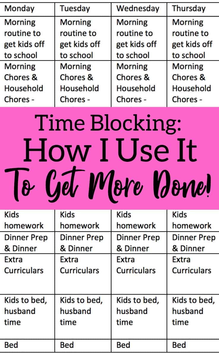 Time Blocking: How I Use it to Be More Productive - Great for small and craft business owners - by cuttingforbusiness.com
