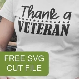 Free 'Thank a Veteran' Patriotic SVG Cut File for Silhouette Portrait or Cameo and Cricut Explore or Maker - July 4th - Memorial Day - Labor Day - by cuttingforbusiness.com