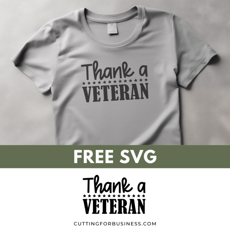 Free Military SVG – Thank a Veteran