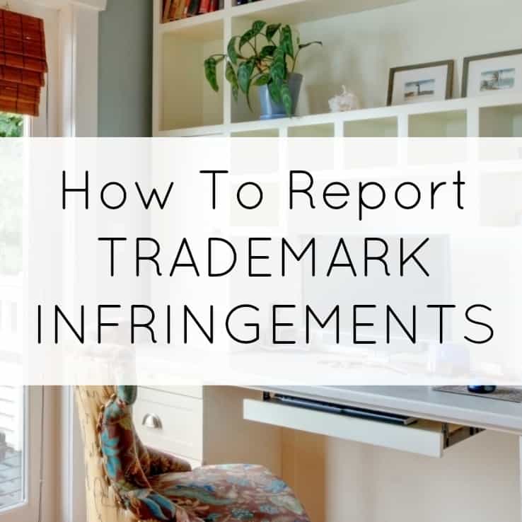 How to Report Trademark Infringements - A good read for Silhouette Cameo and Cricut small business owners - by cuttingforbusiness.com