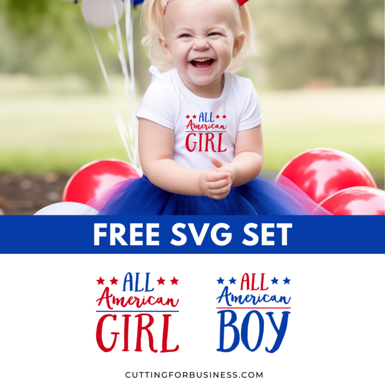 Free Patriotic SVG Set – All American Girl & Boy