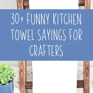 35+ Kitchen Funny Tea Towel Sayings for DIY and Crafting - Great for Silhouette and Cricut (Cameo, Curio, Mint, Explore, Maker, or Joy) Crafters - by cuttingforbusiness.com.