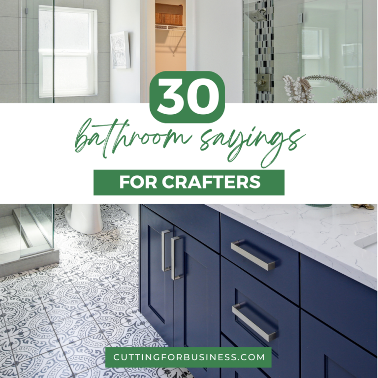 30+ Funny Bathroom Sayings for Crafters