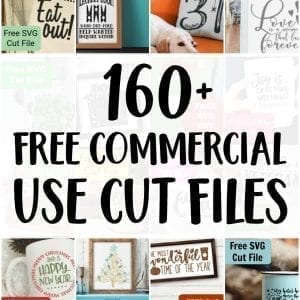 160+ Free Commercial Use SVG Cut Files for Silhouette Portrait and Cameo and Cricut Explore or Maker - by cuttingforbusiness.com