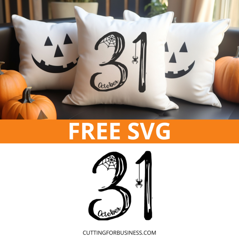 Free Halloween October 31 SVG Cut File