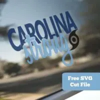 Free 'Carolina Strong' Hurricane Florence Relief SVG Cut File - Silhouette Portrait or Cameo and Cricut Explore or Maker - by cuttingforbusiness.com