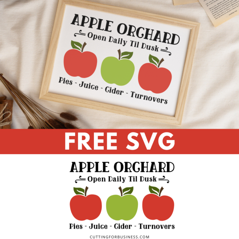Free Apple Orchard SVG Cut File