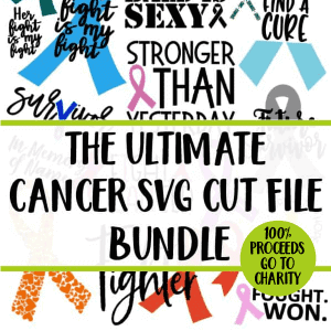 Retiring Forever: The Ultimate Cancer SVG Cut File Bundle - Silhouette Cameo and Portrait or Cricut Explore or Maker - by cuttingforbusiness.com