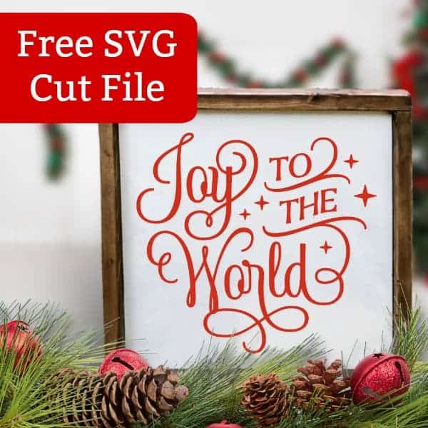 Download Free Joy To The World Christmas Holiday Svg Cut File For Silhouette Portrait Or Cameo And Cricut Explore Or Maker By Cuttingforbusiness Com Cutting For Business SVG, PNG, EPS, DXF File