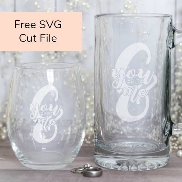 Free You Me Wedding And Anniversary Svg Cut File For Silhouette Portrait And Cameo Or Cricut Explore And Maker By Cuttingforbusiness Com Cutting For Business