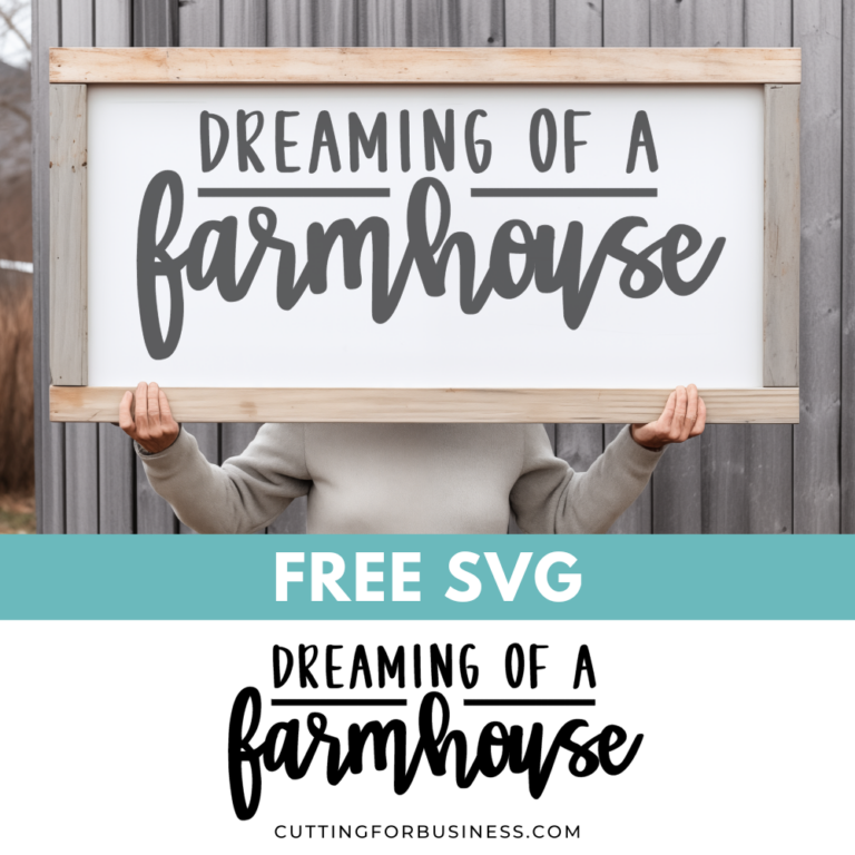 Free Dreaming of a Farmhouse SVG