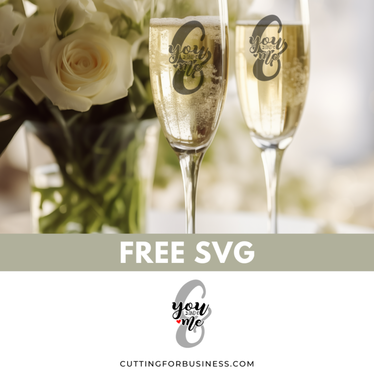 Free Wedding SVG – You & Me