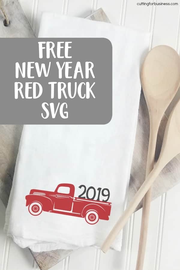 Download 2019 Vintage Red Truck Svg Cut File Cutting For Business PSD Mockup Templates