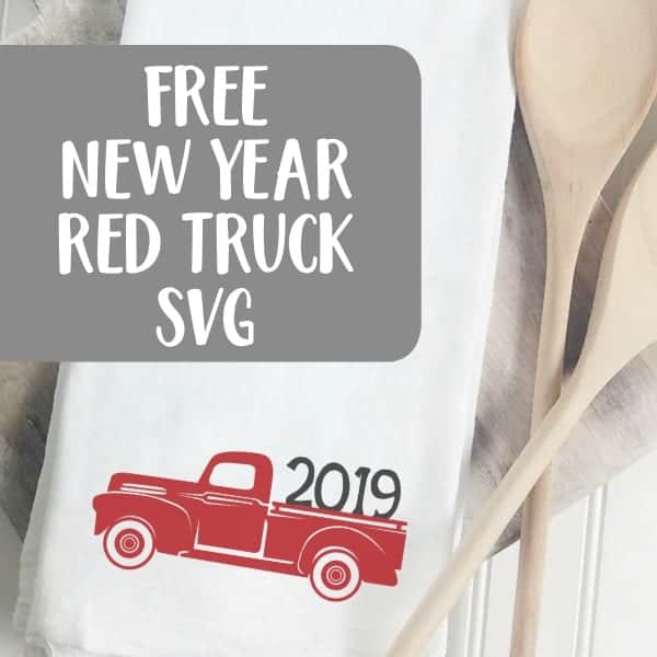 2019 Vintage Red Truck Svg Cut File Cutting For Business