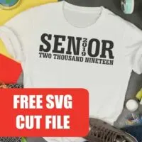 Free 2019 High School & College Senior SVG Cut File for Silhouette Portrait or Cameo and Cricut Explore or Maker - by cuttingforbusiness.com