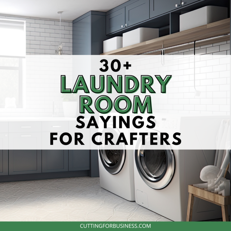 30+ Laundry Room Sayings for Crafters