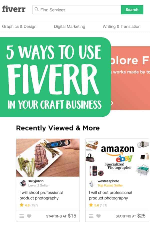 5 Ways to Use Fiverr in Your Silhouette Cameo or Cricut Explore or Maker Craft Business - by cuttingforbusiness.com