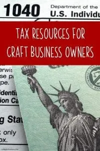 Tax Resources for Craft Business Owners - Silhouette Portrait or Cameo and Cricut Explore or Maker - by cuttingforbusiness.com
