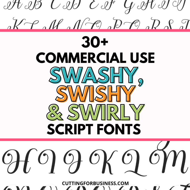 30 Commercial Use Script Fonts for Crafters