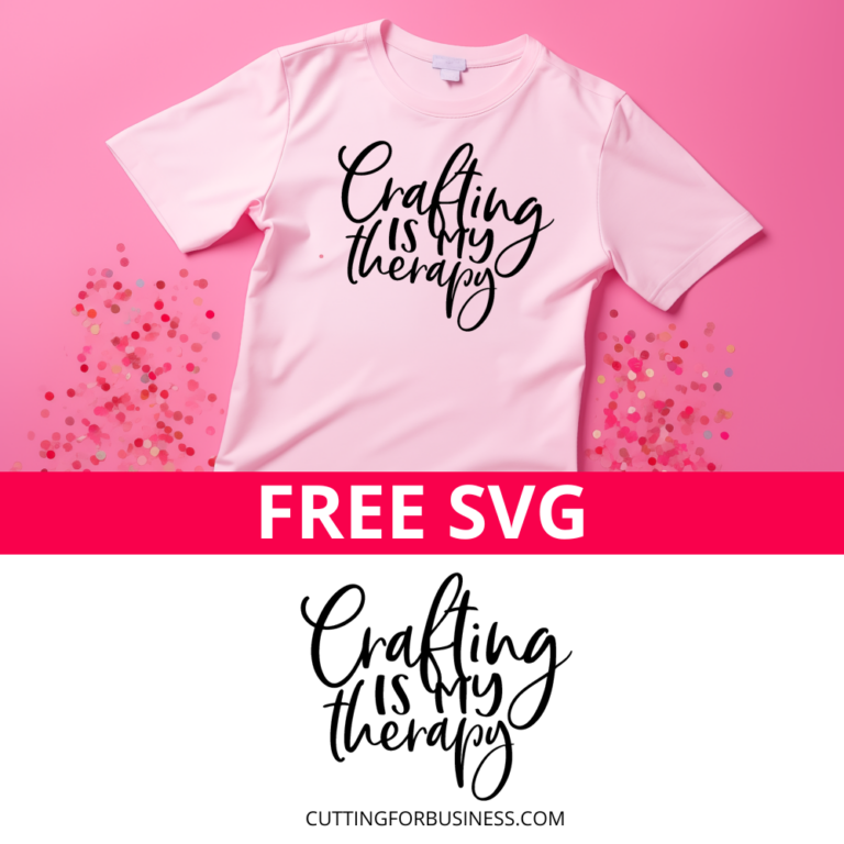 Free Crafting is My Therapy SVG