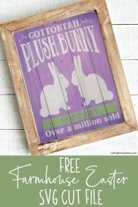 Free Easter 'Plush Bunny Factory' Farmhouse SVG Cut File for Silhouette Portrait and Cameo or Cricut Explore or Maker - by cuttingforbusiness.com