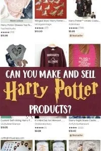 Can You Legally Make & Sell Harry Potter Products? A good read for Silhouette Portrait and Cameo or Cricut Explore or Maker business owners - by cuttingforbusiness.com