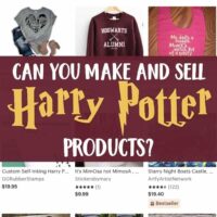 Can You Legally Make & Sell Harry Potter Products? A good read for Silhouette Portrait and Cameo or Cricut Explore or Maker business owners - by cuttingforbusiness.com
