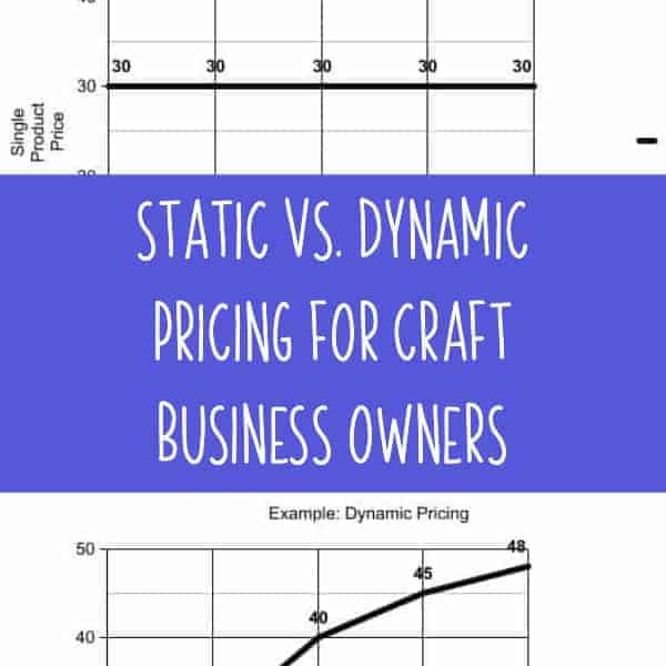 Static vs. Dynamic Pricing for Craft Business Owners - Silhouette Portrait or Cameo and Cricut Explore or Maker - by cuttingforbusiness.com