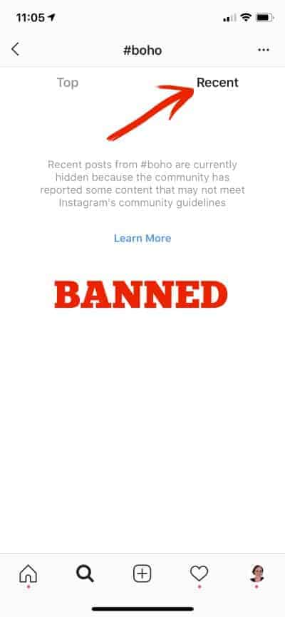 How to Find Banned Hashtags on Instagram - by cuttingforbusiness.com