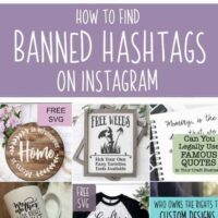 How to Find Banned Hashtags on Instagram - A good read for Silhouette Portrait or Cameo and Cricut Explore or Maker small business owners. By cuttingforbusiness.com