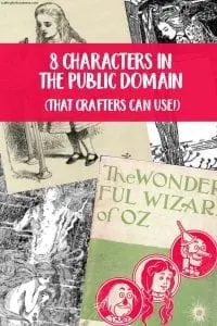 8 Characters in the Public Domain that Crafters Can Use - Silhouette Portrait or Cameo and Cricut Explore or Maker - by cuttingforbusiness.com