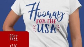 Hooray for the USA Patriotic SVG cut file for Silhouette Portrait or Cameo and Cricut Explore or Maker - by cuttingforbusiness.com