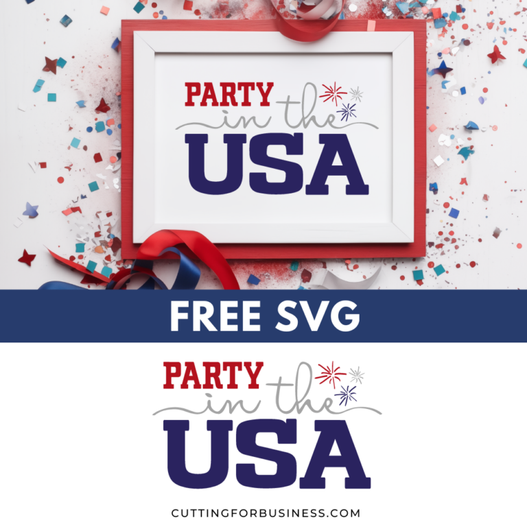 Free July 4th SVG – Party in the USA