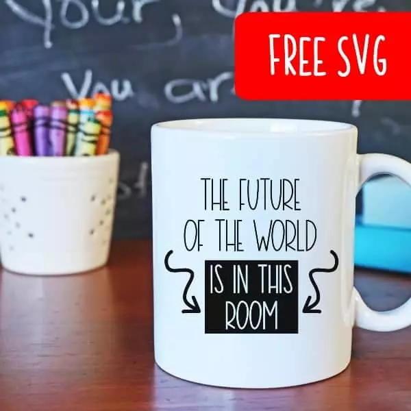 Free Back to School Teacher Classroom SVG for Silhouette Portrait or Cameo and Cricut Explore or Maker - by cuttingforbusiness.com