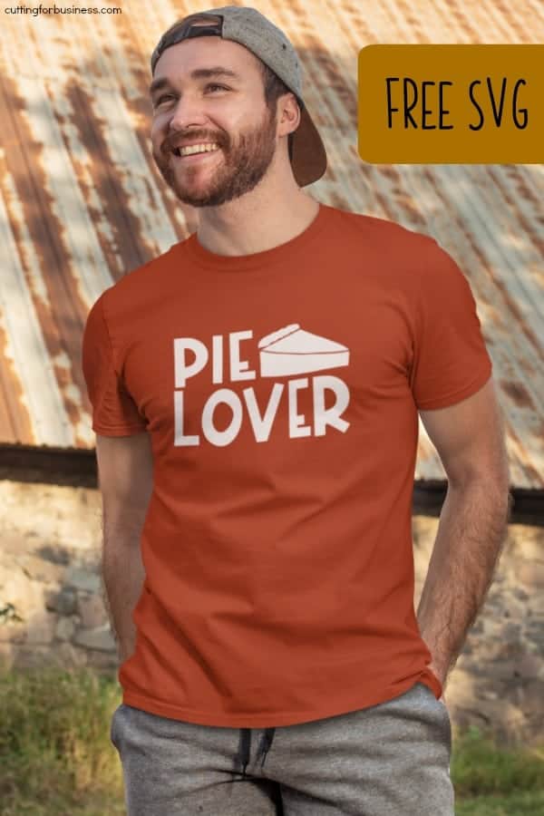 Free 'Pie Lover' Fall and Autumn SVG for Silhouette Portrait or Cameo and Cricut Explore or Maker - by cuttingforbusiness.com