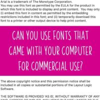 Can You Use Fonts that Came with Your Computer for Commercial Use? A good read for Silhouette Portrait or Cameo and Cricut Explore or Maker crafters - by cuttingforbusiness.com