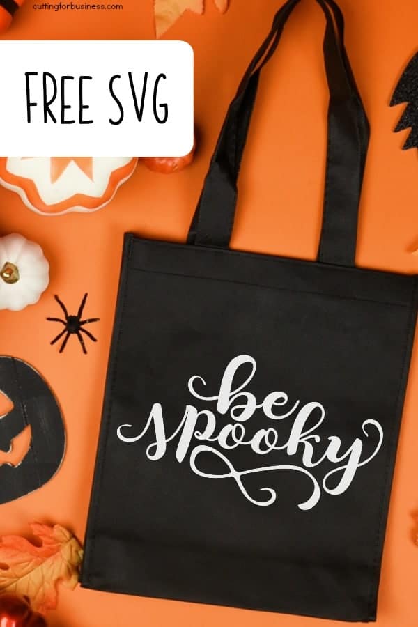 Free Halloween 'Be Spooky' SVG for Silhouette Portrait or Cameo and Cricut Explore or Maker - by cuttingforbusiness.com