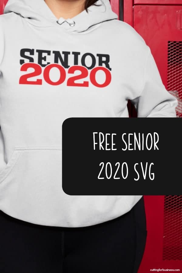 Free 'Senior 2020' Graduation SVG Cut File for Silhouette Portrait or Cameo and Cricut Explore or Maker - by cuttingforbusiness.com