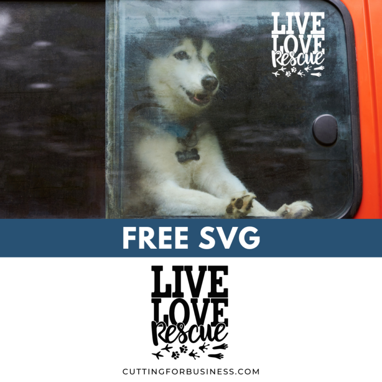 Free Pet SVG – Live Love Rescue