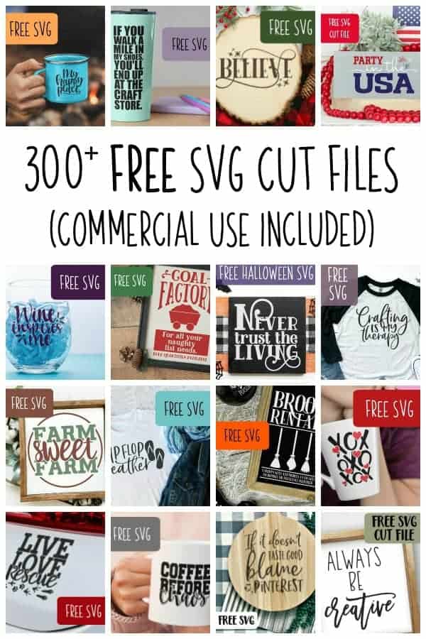 300+ Free Commercial Use SVG Cut Files for Silhouette Portrait or Cameo, Brother Scan N Cut, and Cricut Explore or Maker - cuttingforbusiness.com