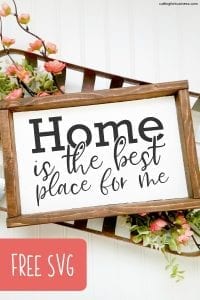 Download Free 'Home is the Best Place for Me' SVG Cut File for ...
