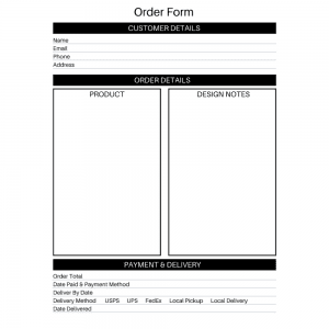 General Purpose Order Form - cuttingforbusiness.com
