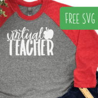 Free Virtual Teacher SVG for Silhouette Portrait or Cameo and Cricut Explore, Maker, or Joy - by cuttingforbusiness.com