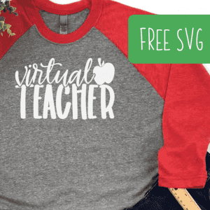 Free Virtual Teacher SVG for Silhouette Portrait or Cameo and Cricut Explore, Maker, or Joy - by cuttingforbusiness.com